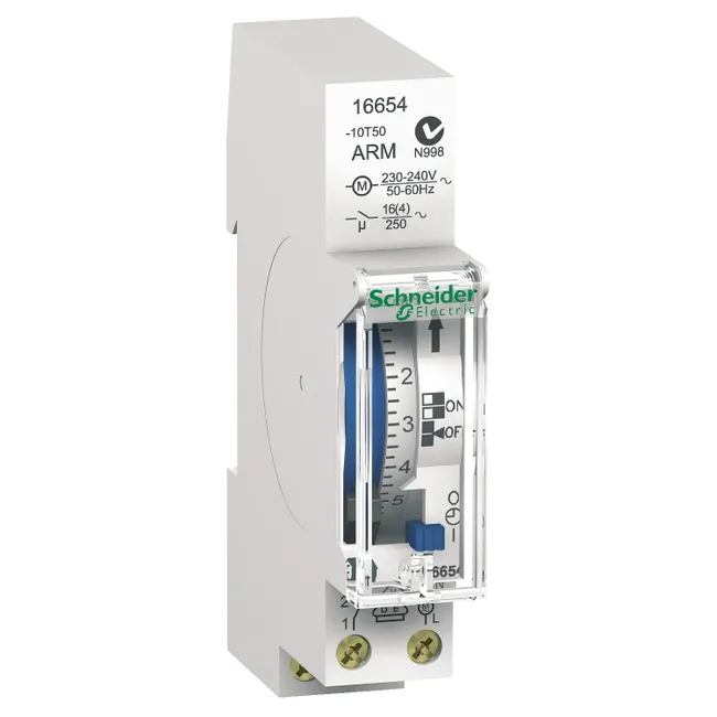Image principale de Horloge journalière 1 module 1 canal Resi9, SCHNEIDER ELECTRIC