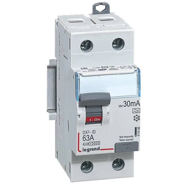 Image principale de Interrupteur différentiel LEGRAND, 30 mA 63 A type A arrivée haut et départ bas