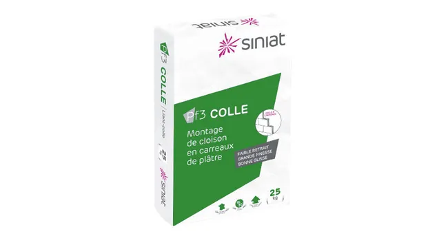 Image principale de Mortier colle en poudre 25 kg - PF3 Colle SINIAT