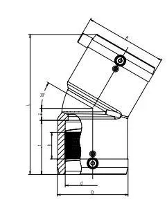 ROBINET BIL.546 PVC/EPDM EMB. 32 161546004