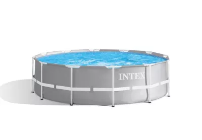 Piscine tubulaire Intex 26716ND ronde 8,6 m³ avec échelle de sécurité et épurateur à cartouche Ø 3,66 x H.0,99 m
