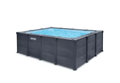 Piscine tubulaire rectangulaire Intex GrapH ite 4 x 3 x 1.24 m