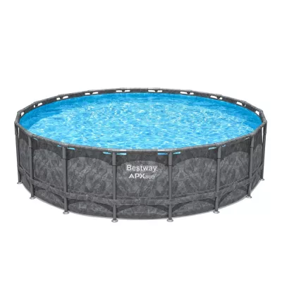 Piscine tubulaire pvc et acier ronde 5,49 x h.1,32 m Bestway APX 365 561KC