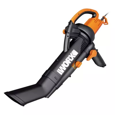Aspirateur souffleur broyeur (filaire) 3000 W 696 m³/h ratio de broyage 16:1 avec sac 45 L Worx WG505E
