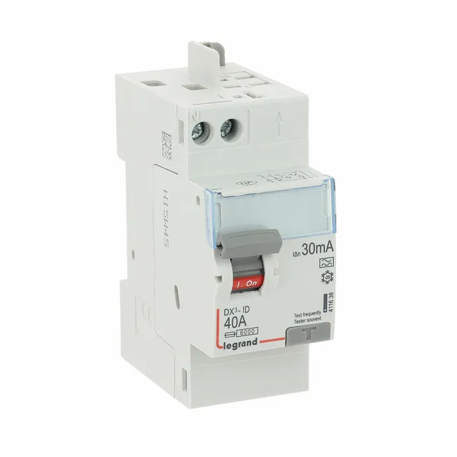 Image principale de Interrupteur différentiel LEGRAND, 30 mA 40 A type A arrivée haut et départ haut