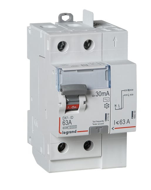 Image principale de Interrupteur différentiel automatique 63A 30 mA type AC - LEGRAND 