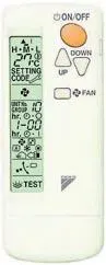 TELECOMMANDE INFRA CASSET.BYFQ60B3 BRC7EB530W