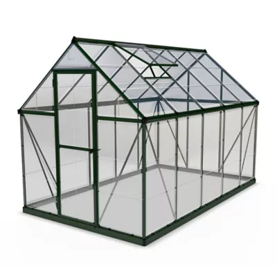 Serre en aluminium et polycarbonate Palram Canopia Harmony vert 6 x 10 m