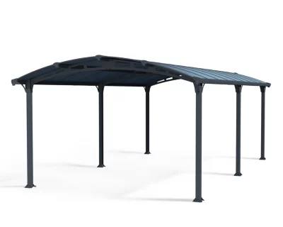 Carport Arcadia 3.59 x 6.49m Canopia Aluminium et polycarbonate