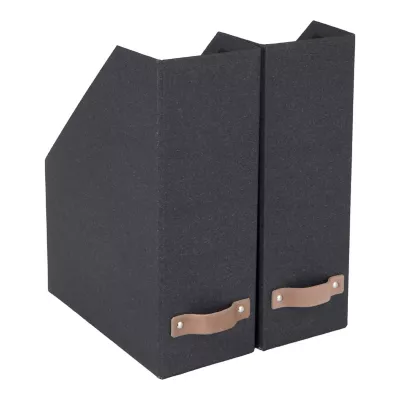 Lot de 2 range-dossiers William coloris noir