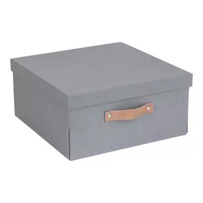 Boîte de rangement rectangulaire avec couvercle Mixxit coloris gris