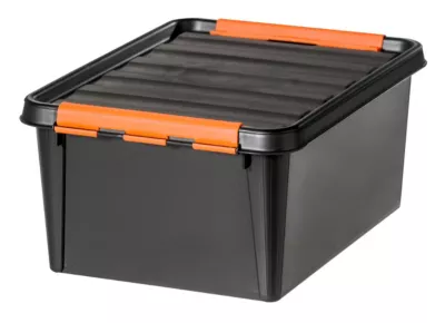 Boîte en plastique noir Smartstore Pro 15 L