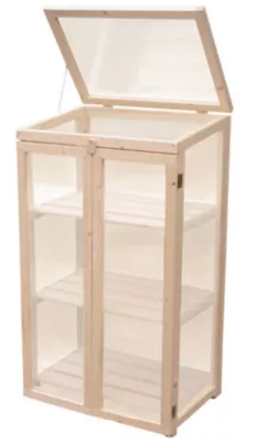 Serre de balcon bois et polycarbonate 69 x 48,5 x h.122,5 cm