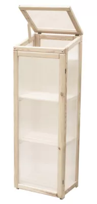 Serre de balcon bois et polycarbonate 40 x 30 x h.122,5 cm