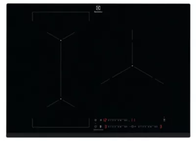 Plaque de cuisson induction 3 foyers coloris noir l.71 x P.52 x H.4,4 cm Electrolux EIV73342