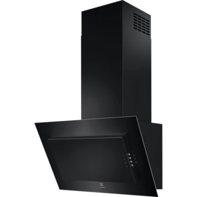 Hotte inclinée en verre noir Electrolux LFV326K, 60 cm