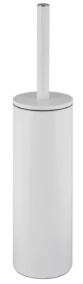Brosse WC et support MSV Spirella Akira à poser en acier coloris blanc