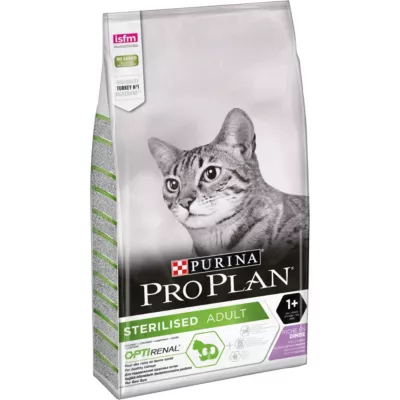 Croquettes pour chat stérilisé Pro Plan Sterilised Adult Optirenal riche en dinde 10kg