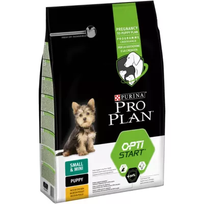 Croquettes pour chiot Pro Plan Small & Mini Puppy riche en poulet et riz 3kg