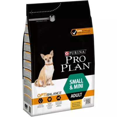 Croquettes pour chien Pro Plan Small & Mini riche en poulet et riz 3kg