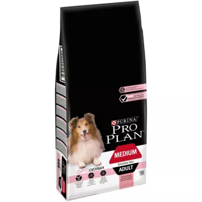 Croquettes pour chien Pro Plan Medium Adult Sensitive Skin riche en saumon et riz 14kg