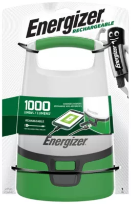 Lanterne de camping LED 1200 lumens Energizer Camping Vision autonomie 5h fonctionne par recharge USB