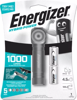 Lampe frontal polyvalente hybride Energizer