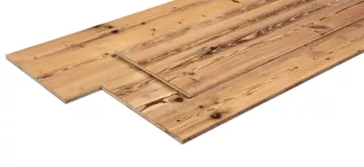 Tablette 3-plis en vieux bois marron 60 x 250 cm, ép.19 mm