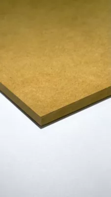 Panneau médium teinté dans la masse Forescolor jaune 122 x 61 cm, ép.16 mm
