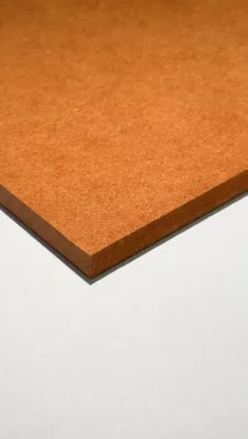 Panneau médium teinté dans la masse Forescolor orange 80 x 40,5 cm, ép.5 mm