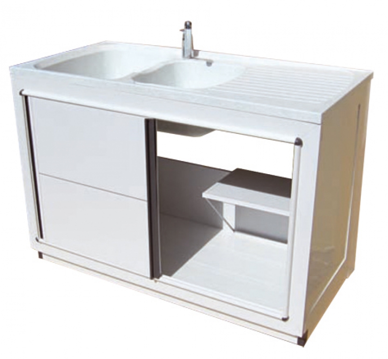 SOUS-EVIER 2P 100X60 CORALINE