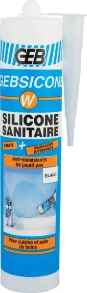 MASTIC GEBSICONE W BLANC -CART.310ML- 893150