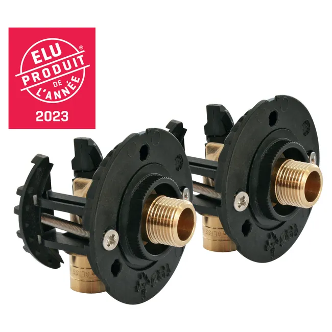 Image principale de Kit complet fixation Robinetterie Sous-Lavabo - PER Ø16 - Rac Glissement M12/17