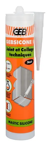 MASTIC GEBSICONE S NOIR -CART.310ML- 890054