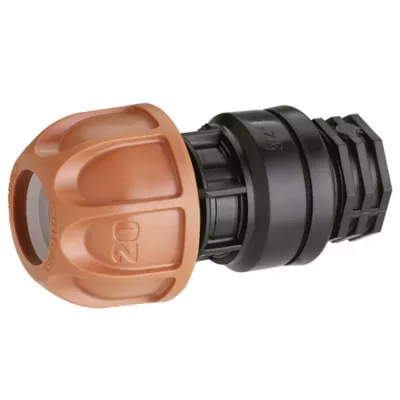 Raccord ø20 mm fileté 3/4" 1/2" L. 83 mm