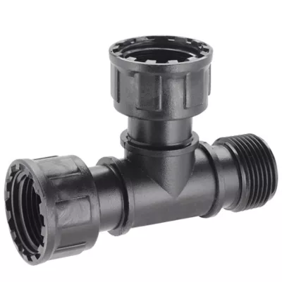 Raccord de vanne en T Claber 1" F. x 1" M. x 1"F.