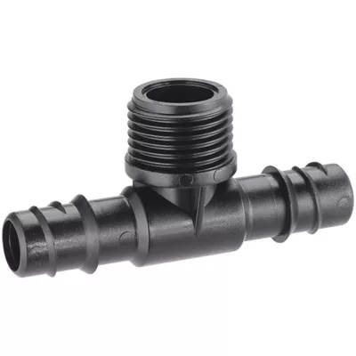 Raccord Té fileté mâle 3 voies 15/21 mm