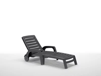 Bain de soleil en plastique graphite Bica Riva