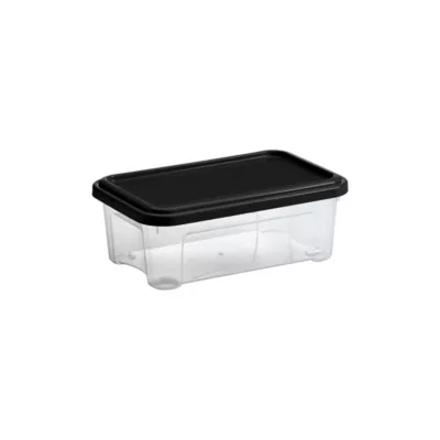 Boîte de rangement Tontarelli Combi Box 2,5 L couvercle noir vendue par 5 pièces