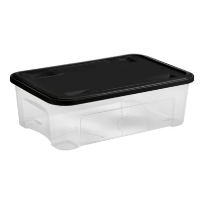 Boîte de rangement Tontarelli Combi Box 29,5 L couvercle noir vendue par 3 pièces