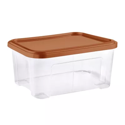 Boîte de rangement Tontarelli Combi Box 13 L couvercle terracotta vendue par 4 pièces