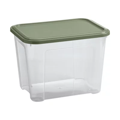 Boîte de rangement Tontarelli Combi Box 18 L couvercle vert vendue par 3 pièces