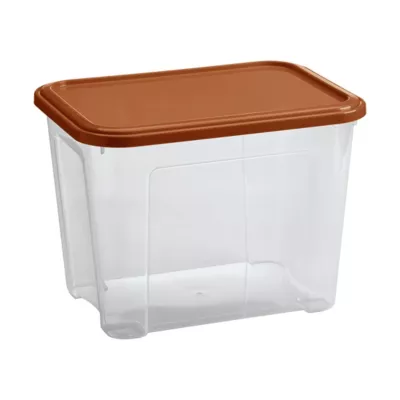 Boîte de rangement Tontarelli Combi Box 18 L couvercle terracotta vendue par 3 pièces