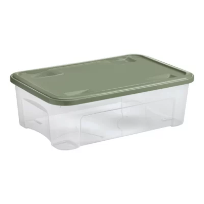Boîte de rangement Tontarelli Combi Box 29,5 L couvercle vert vendue par 3 pièces