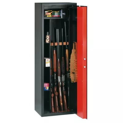 Armoire à fusils serrure mécanique Technomax T/705R – 5 armes – 180 L – l.35 x H.150 x P.30 cm