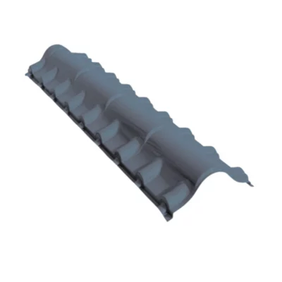 Faitière pour plaque de toiture imitation tuile Coverlife Tegola en pvc bleu ardoise 170 cm
