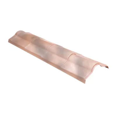 Faitière pour plaque de toiture imitation tuile Coverlife en pvc sienne antique 174 cm