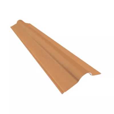 Faitière pour plaque de toiture imitation tuile Coverlife en pvc terre naturelle 105 cm