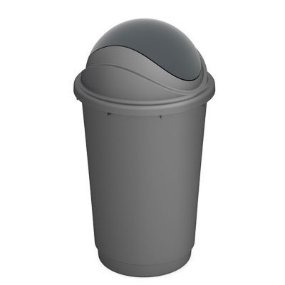 Poubelle coloris gris 50L