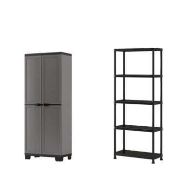 Lot armoire + étagère